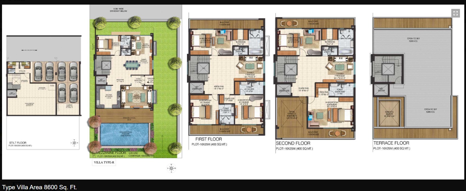 8600 SQ.FT Floor Plan