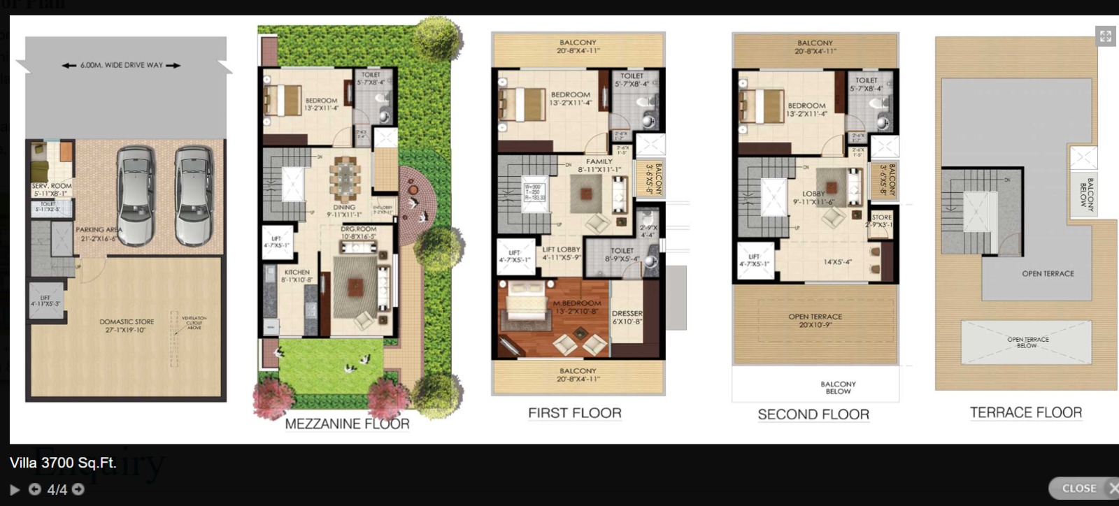 3700 SQ.FT Floor Plan