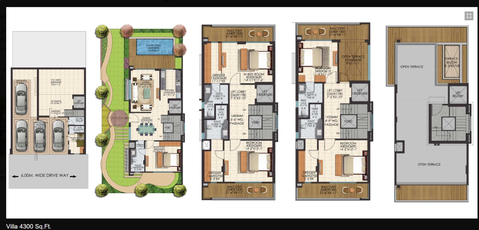 4300 SQ.FT Floor Plan