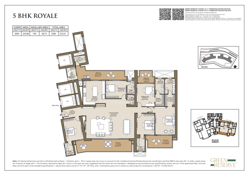 5 BHK Floor Plan
