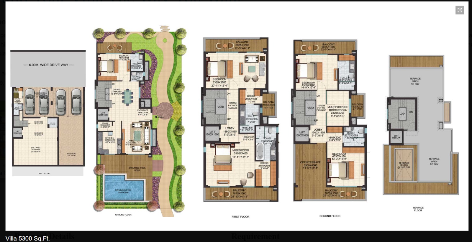 5300 SQ.FT Floor Plan