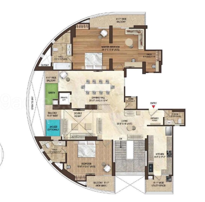 5 BHK Floor Plan